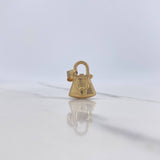 Dije Bolso 1.7gr / 2cm / Troquelado Oro Amarillo $