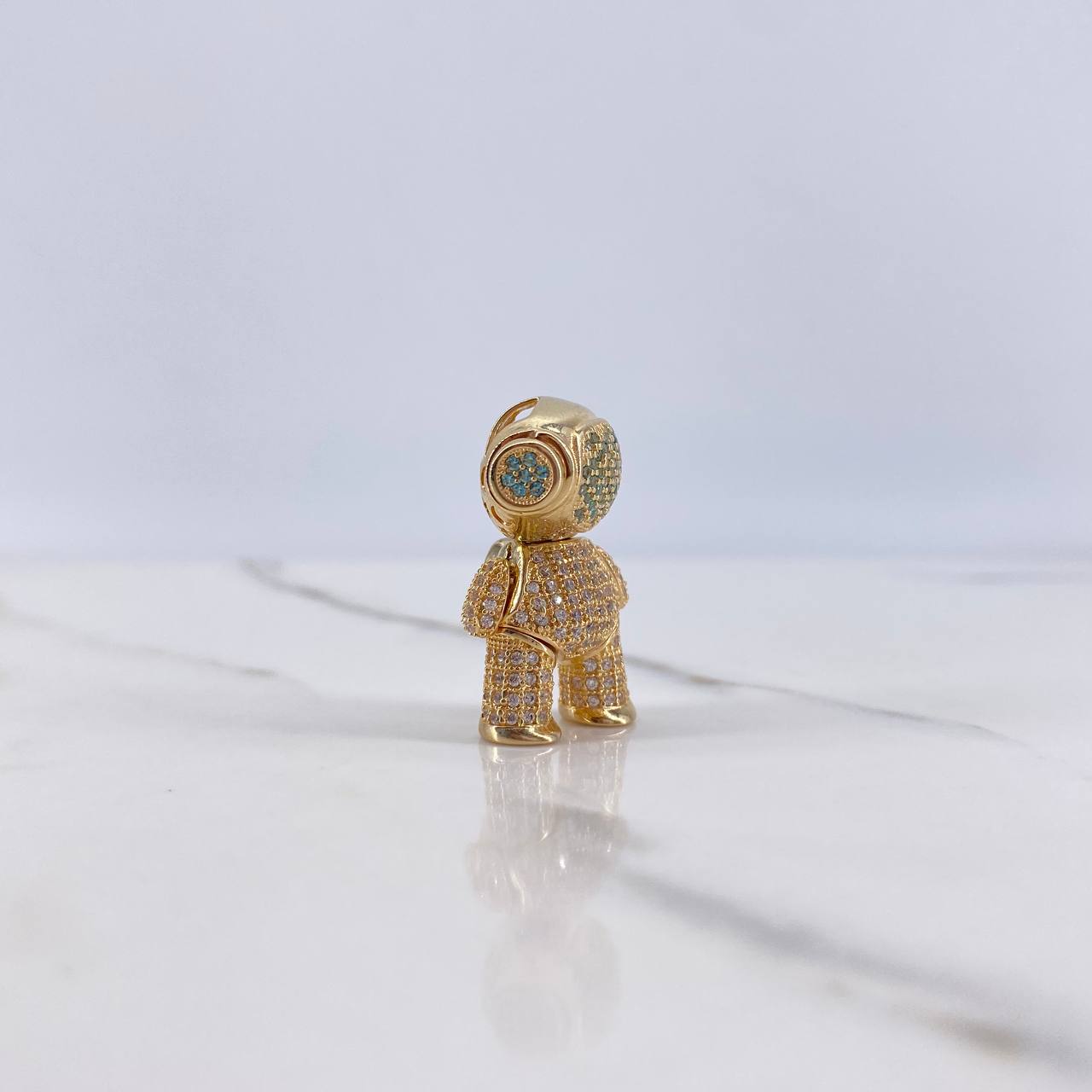 Dije Astronauta 10gr / 2.4cm / Circones Blancos Azules Oro Amarillo (Oferta) $