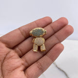 Dije Astronauta 10gr / 2.4cm / Circones Blancos Azules Oro Amarillo (Oferta) $