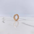 Dije Aro Tornillo 5gr / Circon Blanco Dos Oros Amarillo Rosa $