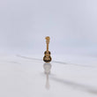 Dije Guitarra 1.25gr / 2.6cm / Circones Negros Blancos Oro Amarillo $