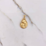 Dije Pareja 2.75gr / 2.7cm / Circon Blanco Oro Amarillo $