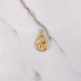 Dije Pareja 2.75gr / 2.7cm / Circon Blanco Oro Amarillo $