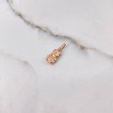 Dije Oso Teddy 0.5gr / 1.5cm / Liso Oro Rosa $
