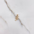 Dije Letra H 1.05gr / Circones Blancos Oro Amarillo $