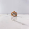 Dije Herradura Caballo 17.95gr / 3cm / Circones Blancos Dos Oros Blanco Rosa $