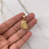 Dije Granada 4.75gr / 2.5cm / Cirocnes Blancos Oro Amarillo $