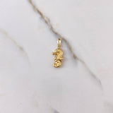 Dije Caballito De Mar 0.8gr / 2.3cm / Troquelado Oro Amarillo $