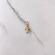 Dije Cruz Cristo 0.4gr / 1.8cm / Troquelado Oro Rosa $