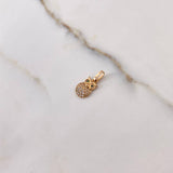 Dije Buho 0.45gr / 1.5cm / Circones Verdes Blancos Oro Amarillo $