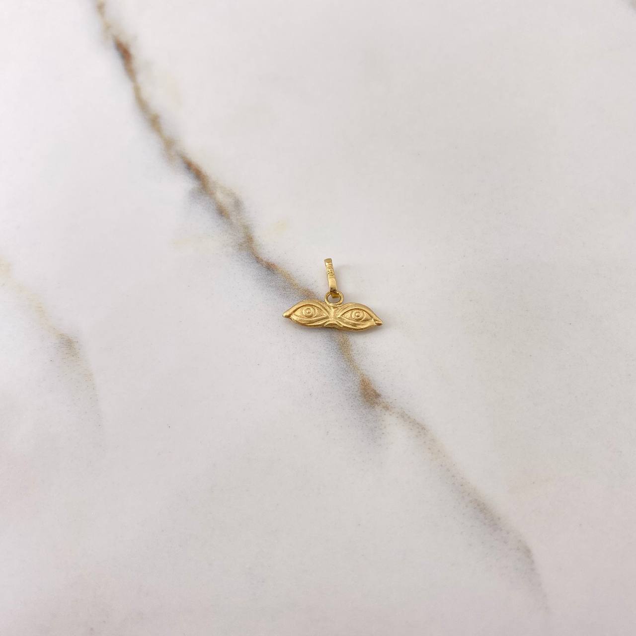 Dije Ojos de Santa Lucía 0.35gr / 1cm / Oro Amarillo $
