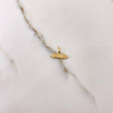 Dije Ojos de Santa Lucía 0.35gr / 1cm / Oro Amarillo $