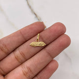 Dije Ojos de Santa Lucía 0.35gr / 1cm / Oro Amarillo $