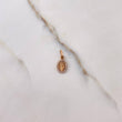 Dije Virgen del Carmen 0.55gr / 1.5cm / Circones Blancos Oro Rosa $