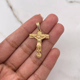 Dije Cruz Milagroso De Buga 3.05gr / 3.5cm / Relieve Oro Amarillo $