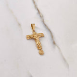 Dije Cruz Milagroso De Buga 3.05gr / 3.5cm / Relieve Oro Amarillo $