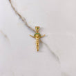 Dije Cristo 2.95gr / 3cm / Circones Verdes Oro Amarillo $