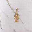 Dije Virgen Milagrosa 6.95gr / 5cm / Circones Verdes Blancos Dos Oros Amarillo Blanco $
