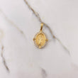 Dije Virgen Milagrosa 5.05gr / 3.3cm / Circones Blancos Oro Amarillo $
