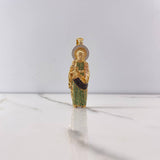 Dije San José 16.3gr / 5.8cm / Circones Verdes Cafes Blancos Tres Oros $