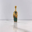 Dije San José 12.75gr / 5.5cm / Circones Verdes Cafes Dos Oros Amarillo Rosa $