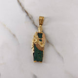 Dije San José 12.75gr / 5.5cm / Circones Verdes Cafes Dos Oros Amarillo Rosa $
