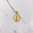 Dije Virgen del Carmen 8.6gr / 3.5cm / Circones Blancos Oro Amarillo $