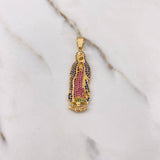 Dije Virgen de Guadalupe 5.1gr / 4.5cm / Circones Azules Fucsias Verdes Blancos Oro Amarillo $