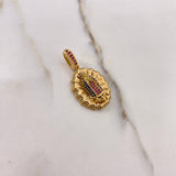 Dije Virgen de Guadalupe 5.85gr / 3.3cm / Circones Blancos Rosados Azules Oro Amarillo $