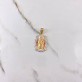 Dije Virgen del Carmen 7.1gr / 3.5cm / Circones Blancos Tres Oros $