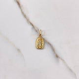 Dije Virgen de Guadalupe 1.8gr / 2.3cm / Circones Colores Oro Amarillo $