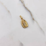 Dije Virgen de Guadalupe 1.8gr / 2.3cm / Circones Colores Oro Amarillo $