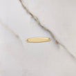 Herraje Placa 0.65gr / 2.5cm / Lisa Oro Amarillo $