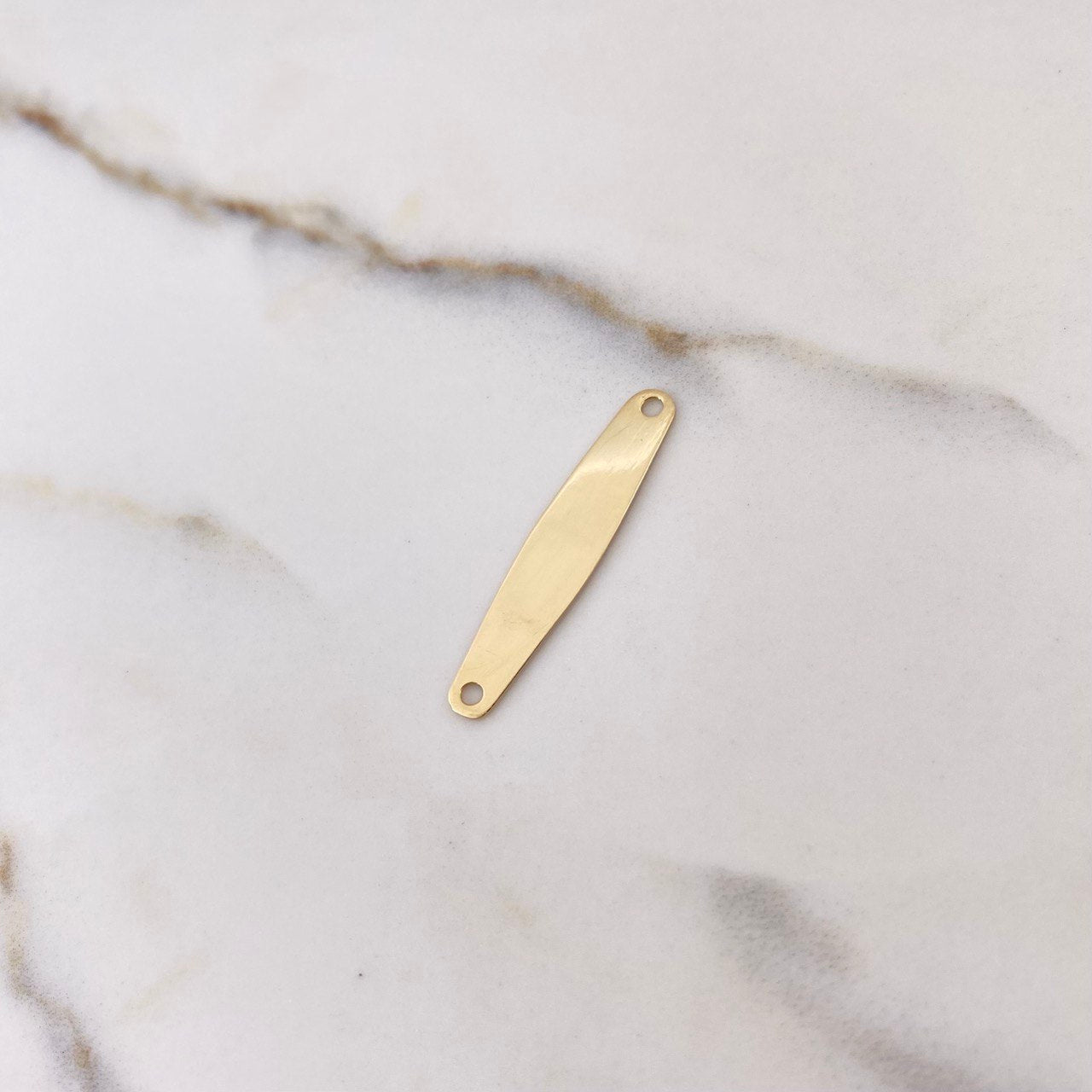 Herraje Placa 0.9gr / 3cm / Lisa Oro Amarillo $