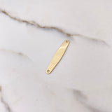 Herraje Placa 0.9gr / 3cm / Lisa Oro Amarillo $