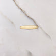 Herraje Placa 0.85gr / 3cm / Lisa Oro Amarillo $
