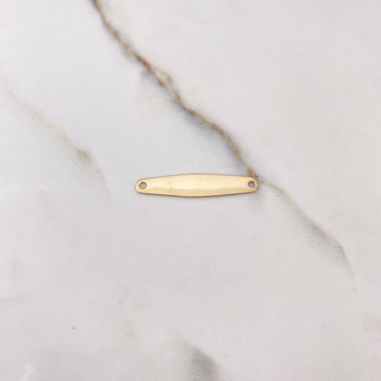 Herraje Placa 0.9gr / 3cm / Lisa Oro Amarillo $