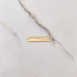 Herraje Placa Octagonal 0.8gr / 2cm / Lisa Oro Amarillo $