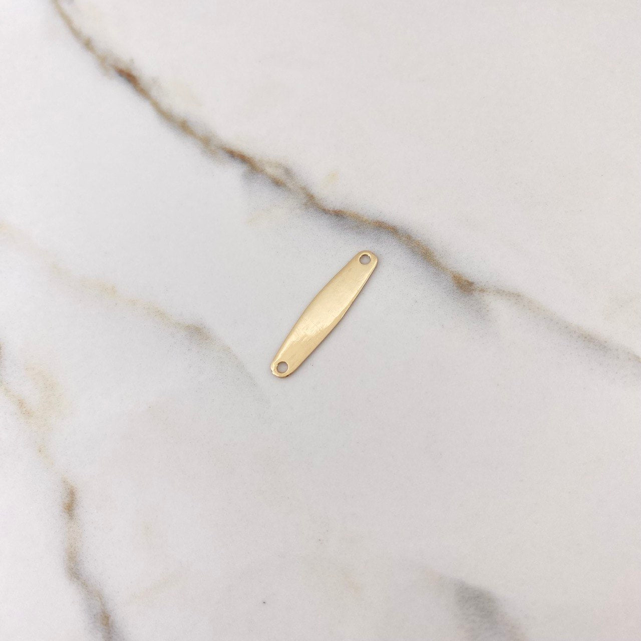 Herraje Placa 0.6gr / 2.5cm / Lisa Oro Amarillo $