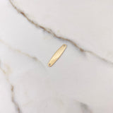 Herraje Placa 0.6gr / 2.5cm / Lisa Oro Amarillo $