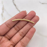 Herraje Tubular Escamado 0.8gr / 4cm / 2mm Oro Amarillo $