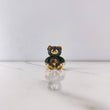 Anillo Oso 7.45gr / T8 / Circones Verdes Negros Oro Amarillo $