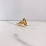 Anillo Virgen de Guadalupe 10.9gr / T9 3/4 / Circones Verdes Fuscias Blancos Oro Amarillo $