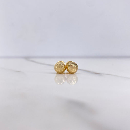 Topos Bola 0.8gr / 6mm Diamantados Oro Amarillo 18K $