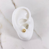 Topos Bola 0.8gr / 6mm Diamantados Oro Amarillo 18K &