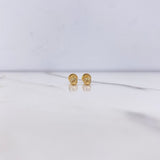 Topos Bola 0.6gr / 4mm Diamantadas Oro Amarillo 18K #