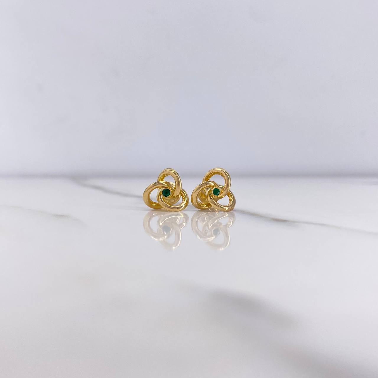Topos Helice 1.15gr / Circon Verde Oro Amarillo &