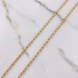 Cadena Militar 21.9gr / 70cm / 2mm Bola Diamantadas Oro Amarillo $