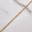 Pulso Escalera Plana 2.25gr / 19cm / 2mm Diamantado Tres Oros +3 $