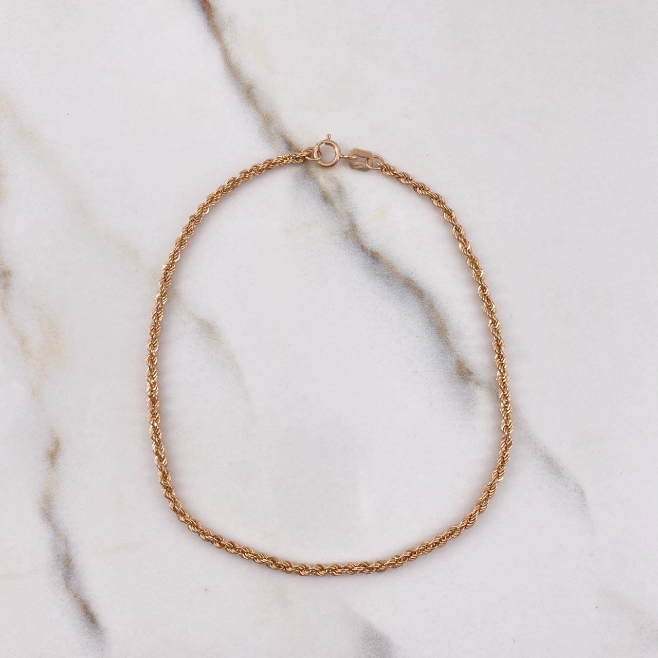 Pulso Lazo 0.9gr / 22cm / 1mm Oro Rosa +3 $